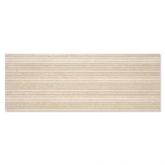 Vægflise Glamstone Beige Mat-Relief 33x90 cm